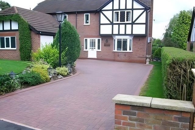 driveway cleaned after
